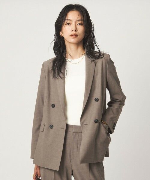 green label relaxing / グリーンレーベル リラクシング テーラードジャケット | ［size SHORT/TALLあり］カチリラ ダブル ジャケット ウォッシャブル ストレッチ | 詳細5