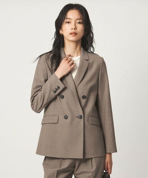 green label relaxing / グリーンレーベル リラクシング テーラードジャケット | ［size SHORT/TALLあり］カチリラ ダブル ジャケット ウォッシャブル ストレッチ | 詳細11