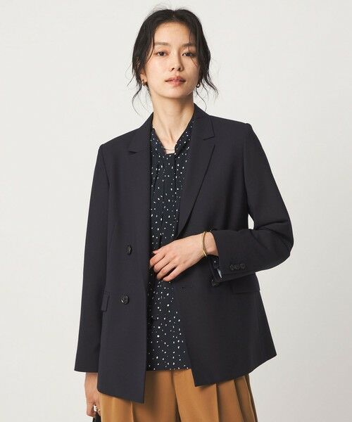 green label relaxing / グリーンレーベル リラクシング テーラードジャケット | ［size SHORT/TALLあり］カチリラ ダブル ジャケット ウォッシャブル ストレッチ | 詳細13