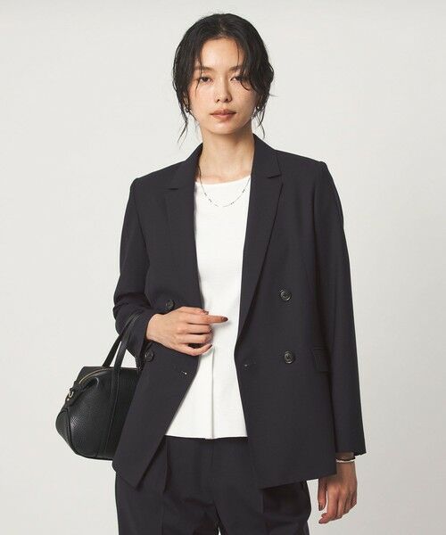 green label relaxing / グリーンレーベル リラクシング テーラードジャケット | ［size SHORT/TALLあり］カチリラ ダブル ジャケット ウォッシャブル ストレッチ | 詳細16