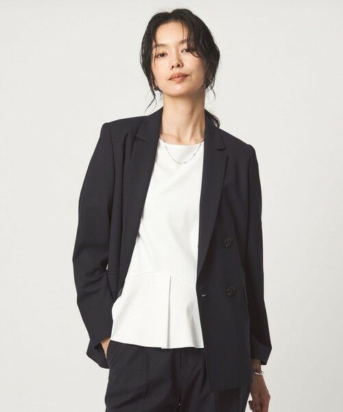 green label relaxing / グリーンレーベル リラクシング テーラードジャケット | ［size SHORT/TALLあり］カチリラ ダブル ジャケット ウォッシャブル ストレッチ | 詳細18