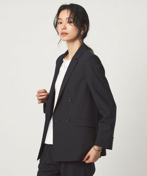 green label relaxing / グリーンレーベル リラクシング テーラードジャケット | ［size SHORT/TALLあり］カチリラ ダブル ジャケット ウォッシャブル ストレッチ | 詳細19