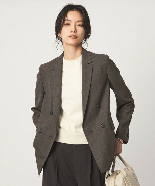 green label relaxing / グリーンレーベル リラクシング テーラードジャケット | ［size SHORT/TALLあり］カチリラ ダブル ジャケット ウォッシャブル ストレッチ | 詳細22