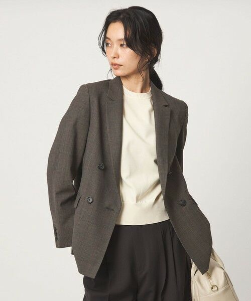 green label relaxing / グリーンレーベル リラクシング テーラードジャケット | ［size SHORT/TALLあり］カチリラ ダブル ジャケット ウォッシャブル ストレッチ | 詳細23