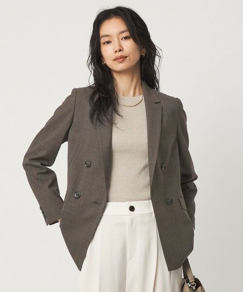 green label relaxing / グリーンレーベル リラクシング テーラードジャケット | ［size SHORT/TALLあり］カチリラ ダブル ジャケット ウォッシャブル ストレッチ | 詳細27