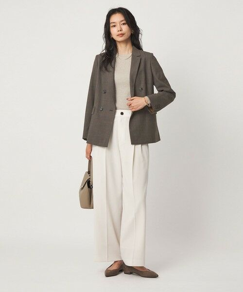 green label relaxing / グリーンレーベル リラクシング テーラードジャケット | ［size SHORT/TALLあり］カチリラ ダブル ジャケット ウォッシャブル ストレッチ | 詳細30
