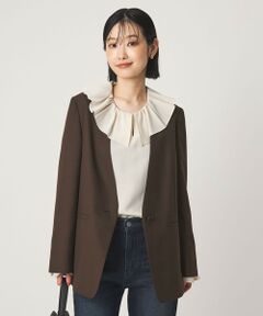 green label relaxing / グリーンレーベル リラクシング ノーカラージャケット | ［size SHORT/TALLあり］Greed グリード ノーラペル ジャケット ウォッシャブル