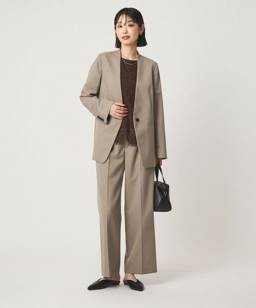 green label relaxing / グリーンレーベル リラクシング ノーカラージャケット | ［size SHORT/TALLあり］Greed グリード ノーラペル ジャケット ウォッシャブル | 詳細7