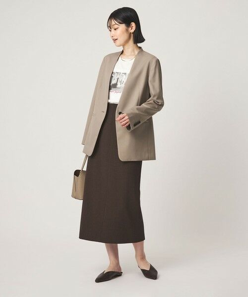 green label relaxing / グリーンレーベル リラクシング ノーカラージャケット | ［size SHORT/TALLあり］Greed グリード ノーラペル ジャケット ウォッシャブル | 詳細3
