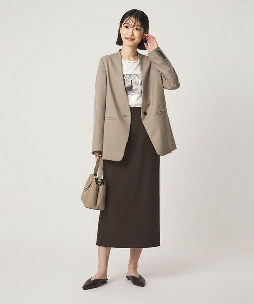 green label relaxing / グリーンレーベル リラクシング ノーカラージャケット | ［size SHORT/TALLあり］Greed グリード ノーラペル ジャケット ウォッシャブル | 詳細4