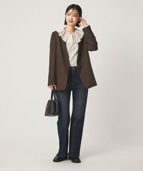 green label relaxing / グリーンレーベル リラクシング ノーカラージャケット | ［size SHORT/TALLあり］Greed グリード ノーラペル ジャケット ウォッシャブル | 詳細18