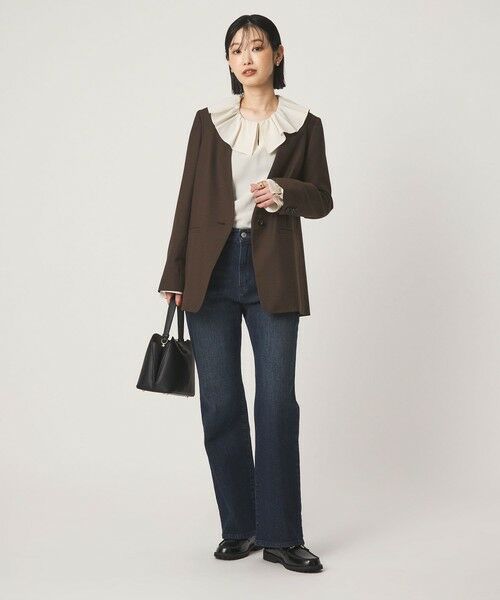 green label relaxing / グリーンレーベル リラクシング ノーカラージャケット | ［size SHORT/TALLあり］Greed グリード ノーラペル ジャケット ウォッシャブル | 詳細20