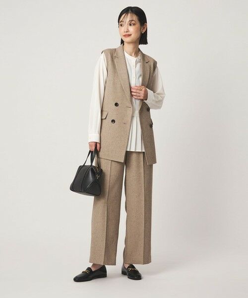 green label relaxing / グリーンレーベル リラクシング ベスト | ネップツイル ベルト ジレ マシンウォッシャブル | 詳細13