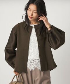 green label relaxing / グリーンレーベル リラクシング ノーカラージャケット | ［size SHORTあり］fleurie(フルリー) フォルム ジャケット