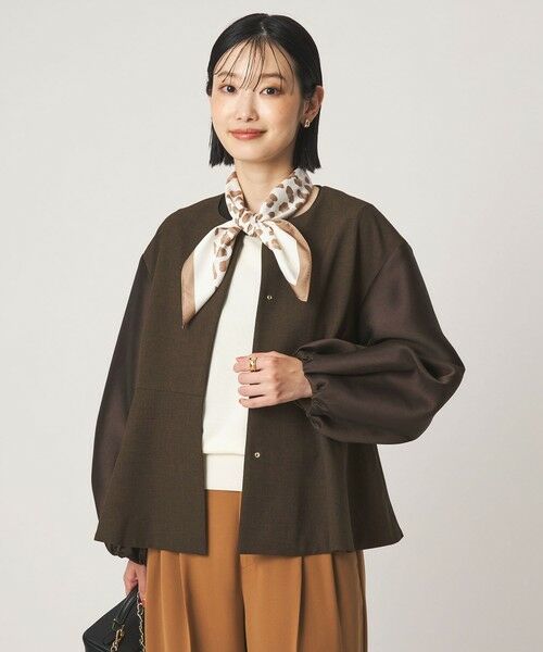green label relaxing / グリーンレーベル リラクシング ノーカラージャケット | ［size SHORTあり］fleurie(フルリー) フォルム ジャケット | 詳細1