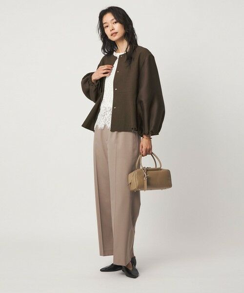 green label relaxing / グリーンレーベル リラクシング ノーカラージャケット | ［size SHORTあり］fleurie(フルリー) フォルム ジャケット | 詳細11