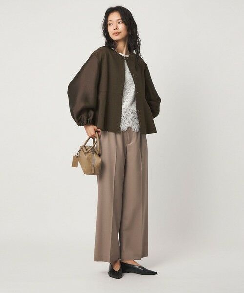 green label relaxing / グリーンレーベル リラクシング ノーカラージャケット | ［size SHORTあり］fleurie(フルリー) フォルム ジャケット | 詳細12