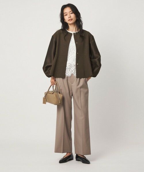 green label relaxing / グリーンレーベル リラクシング ノーカラージャケット | ［size SHORTあり］fleurie(フルリー) フォルム ジャケット | 詳細13