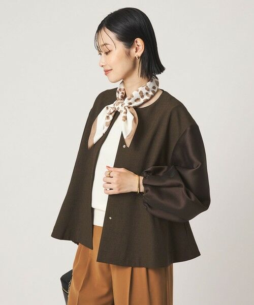 green label relaxing / グリーンレーベル リラクシング ノーカラージャケット | ［size SHORTあり］fleurie(フルリー) フォルム ジャケット | 詳細2