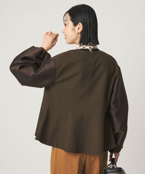 green label relaxing / グリーンレーベル リラクシング ノーカラージャケット | ［size SHORTあり］fleurie(フルリー) フォルム ジャケット | 詳細3