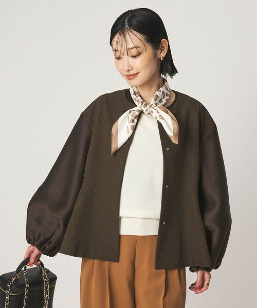 green label relaxing / グリーンレーベル リラクシング ノーカラージャケット | ［size SHORTあり］fleurie(フルリー) フォルム ジャケット | 詳細4