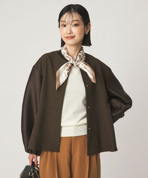 green label relaxing / グリーンレーベル リラクシング ノーカラージャケット | ［size SHORTあり］fleurie(フルリー) フォルム ジャケット | 詳細5