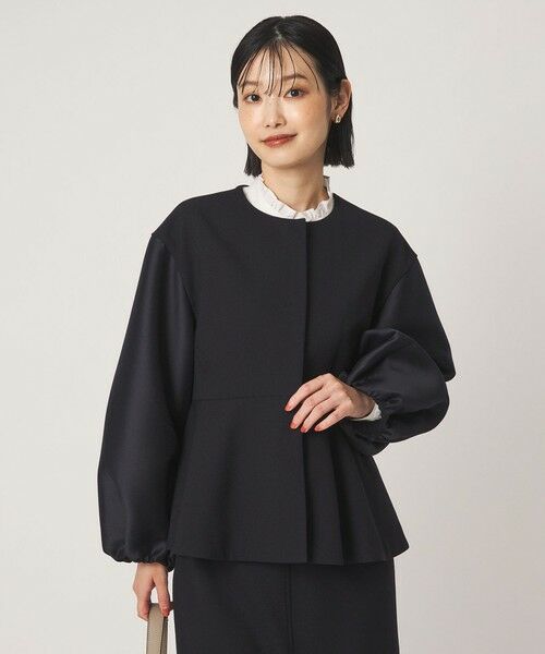 green label relaxing / グリーンレーベル リラクシング ノーカラージャケット | ［size SHORTあり］fleurie(フルリー) フォルム ジャケット | 詳細14