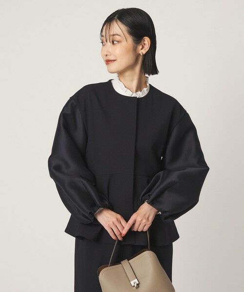 green label relaxing / グリーンレーベル リラクシング ノーカラージャケット | ［size SHORTあり］fleurie(フルリー) フォルム ジャケット | 詳細15