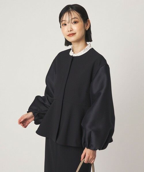green label relaxing / グリーンレーベル リラクシング ノーカラージャケット | ［size SHORTあり］fleurie(フルリー) フォルム ジャケット | 詳細16