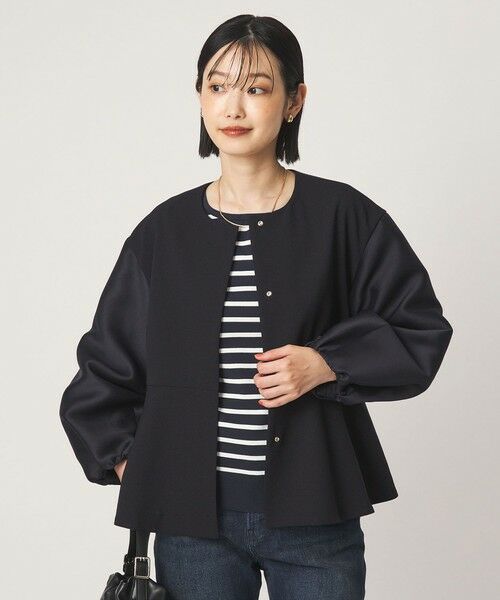 green label relaxing / グリーンレーベル リラクシング ノーカラージャケット | ［size SHORTあり］fleurie(フルリー) フォルム ジャケット | 詳細21