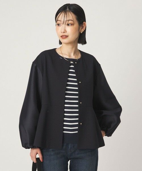green label relaxing / グリーンレーベル リラクシング ノーカラージャケット | ［size SHORTあり］fleurie(フルリー) フォルム ジャケット | 詳細22