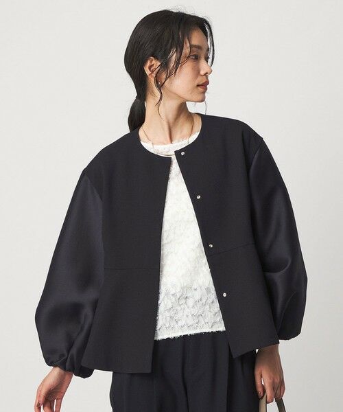 green label relaxing / グリーンレーベル リラクシング ノーカラージャケット | ［size SHORTあり］fleurie(フルリー) フォルム ジャケット | 詳細27
