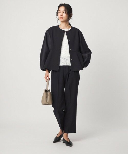 green label relaxing / グリーンレーベル リラクシング ノーカラージャケット | ［size SHORTあり］fleurie(フルリー) フォルム ジャケット | 詳細29