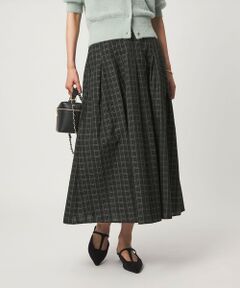 green label relaxing / グリーンレーベル リラクシング ロング・マキシ丈スカート | チェック タック フレア スカート
