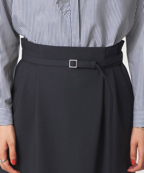 green label relaxing / グリーンレーベル リラクシング ミニ・ひざ丈スカート | ［size SHORT/TALLあり］ライト ダブルクロス タイトスカート | 詳細24