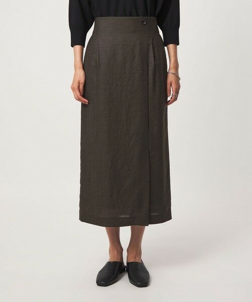 green label relaxing / グリーンレーベル リラクシング ロング・マキシ丈スカート | ［size SHORTあり］トリアセ スリット タイト スカート UVカット 通気性 | 詳細4