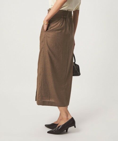 green label relaxing / グリーンレーベル リラクシング ロング・マキシ丈スカート | ［size SHORTあり］トリアセ スリット タイト スカート UVカット 通気性 | 詳細12