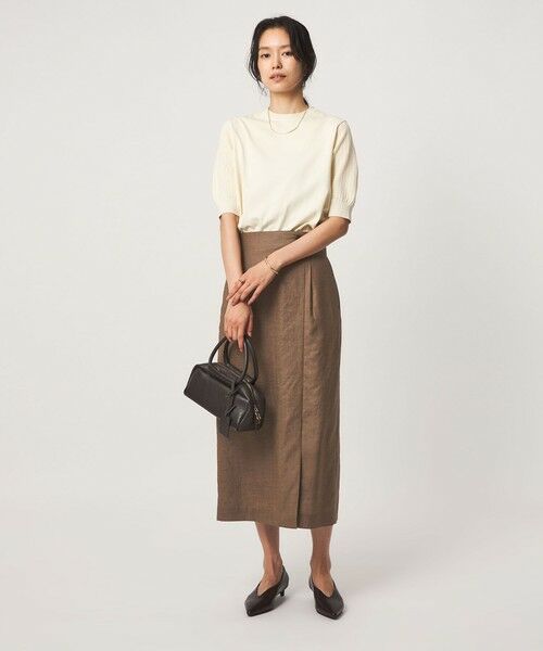 green label relaxing / グリーンレーベル リラクシング ロング・マキシ丈スカート | ［size SHORTあり］トリアセ スリット タイト スカート UVカット 通気性 | 詳細13