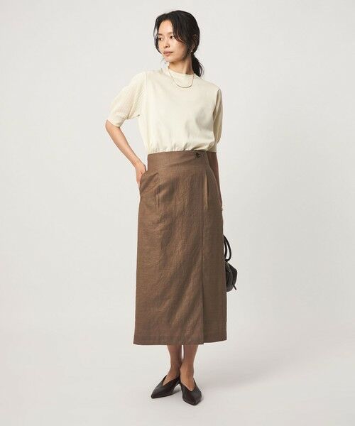 green label relaxing / グリーンレーベル リラクシング ロング・マキシ丈スカート | ［size SHORTあり］トリアセ スリット タイト スカート UVカット 通気性 | 詳細14