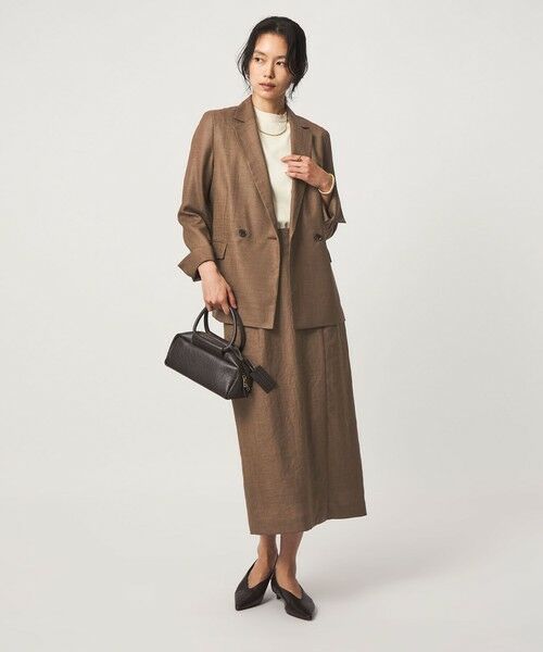 green label relaxing / グリーンレーベル リラクシング ロング・マキシ丈スカート | ［size SHORTあり］トリアセ スリット タイト スカート UVカット 通気性 | 詳細15