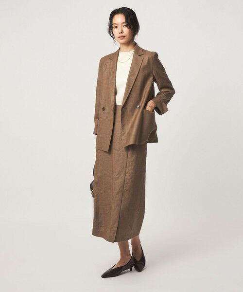 green label relaxing / グリーンレーベル リラクシング ロング・マキシ丈スカート | ［size SHORTあり］トリアセ スリット タイト スカート UVカット 通気性 | 詳細16