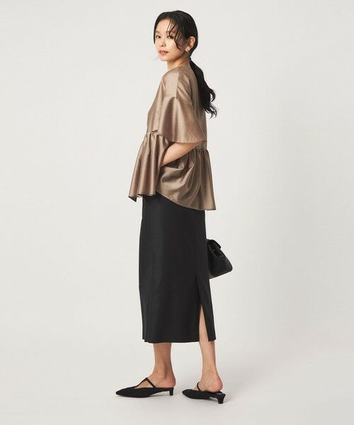green label relaxing / グリーンレーベル リラクシング ロング・マキシ丈スカート | Daily Chic Iライン スリム スカート ストレッチ | 詳細4