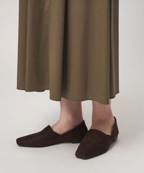 green label relaxing / グリーンレーベル リラクシング ロング・マキシ丈ワンピース | ［size SHORTあり］シャツ襟 フィット＆フレア タック 5分袖 ワンピース | 詳細10