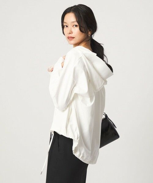 green label relaxing / グリーンレーベル リラクシング パーカー | 【WEB限定】＜at ease＞ドロスト カットソー パーカー  UVカット 接触冷感 遮熱 | 詳細3