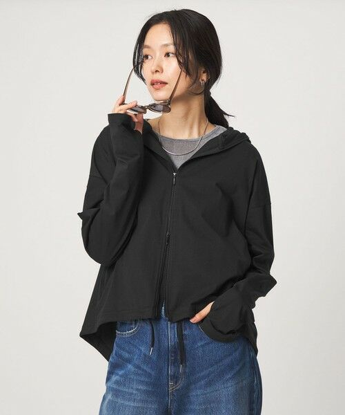 green label relaxing / グリーンレーベル リラクシング パーカー | 【WEB限定】＜at ease＞ドロスト カットソー パーカー  UVカット 接触冷感 遮熱 | 詳細13