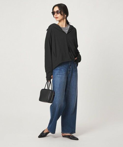 green label relaxing / グリーンレーベル リラクシング パーカー | 【WEB限定】＜at ease＞ドロスト カットソー パーカー  UVカット 接触冷感 遮熱 | 詳細14