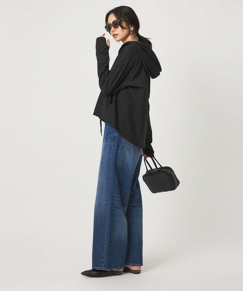 green label relaxing / グリーンレーベル リラクシング パーカー | 【WEB限定】＜at ease＞ドロスト カットソー パーカー  UVカット 接触冷感 遮熱 | 詳細15
