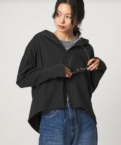 green label relaxing / グリーンレーベル リラクシング パーカー | 【WEB限定】＜at ease＞ドロスト カットソー パーカー  UVカット 接触冷感 遮熱 | 詳細20
