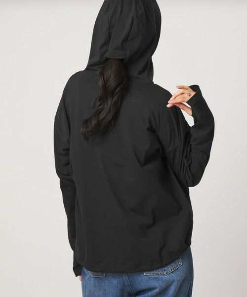 green label relaxing / グリーンレーベル リラクシング パーカー | 【WEB限定】＜at ease＞ドロスト カットソー パーカー  UVカット 接触冷感 遮熱 | 詳細21