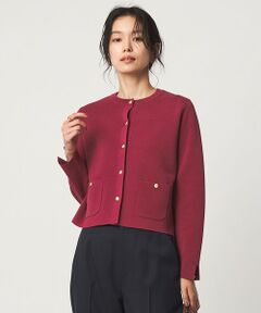 green label relaxing / グリーンレーベル リラクシング カーディガン・ボレロ | フォルム ノーカラー ニット カーディガン